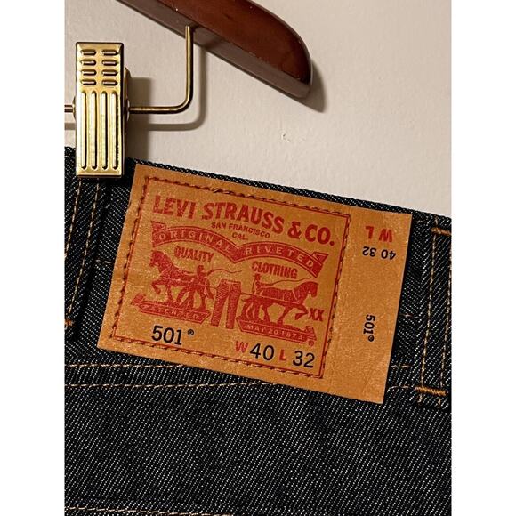 Levi's Other - Levi's 501 Men's 40x32 Jeans Button Fly Straight Leg Classic 5-Pocket